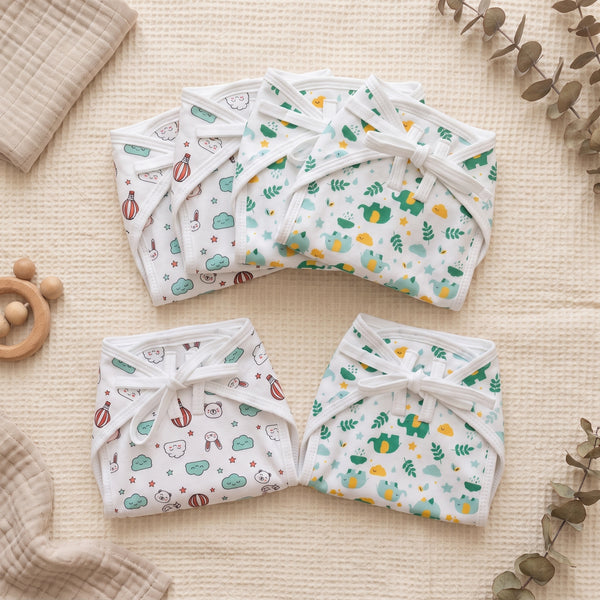 Reusable Cotton Nappy for Babies – Pack of 6
