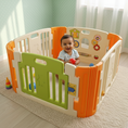 Load image into Gallery viewer, Baby Playpen - Play Yard – Beige and Green
