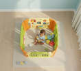 Load image into Gallery viewer, Baby Playpen – Play Yard - Green and Yellow