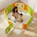 Load image into Gallery viewer, Baby Playpen- Play Yard with 2 Extension Panels – Green and Yellow