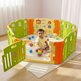 Load image into Gallery viewer, Baby Playpen- Play Yard with 2 Extension Panels – Green and Yellow