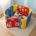 Load image into Gallery viewer, Baby Playpen – Play Yard – Blue and Red