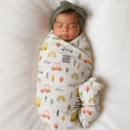 Load image into Gallery viewer, 100% Cotton Muslin Swaddle Blankets – Pack of 2 - Car/ Koala