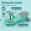 Load image into Gallery viewer, Buzzy Ride-On Swing Car | Premium Toddler Ride-On Toy for 1-3 Year Old