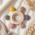 Load image into Gallery viewer, Silicone & Wooden Baby Teether for 3+ Months Baby
