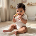 Load image into Gallery viewer, Silicone & Wooden Baby Teether for 3+ Months Baby
