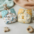 Load image into Gallery viewer, Reusable Cloth Diaper with Absorbent Insert Pad - Set of 2
