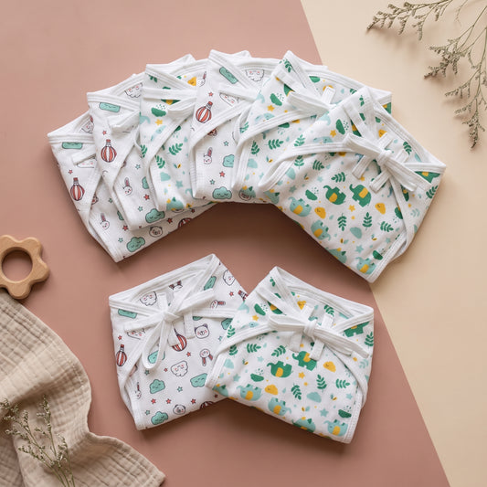 Reusable Cotton Nappy for Babies – Pack of 10