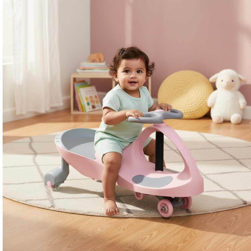 Buzzy Ride-On Swing Car | Premium Toddler Ride-On Toy for 1-3 Year Old
