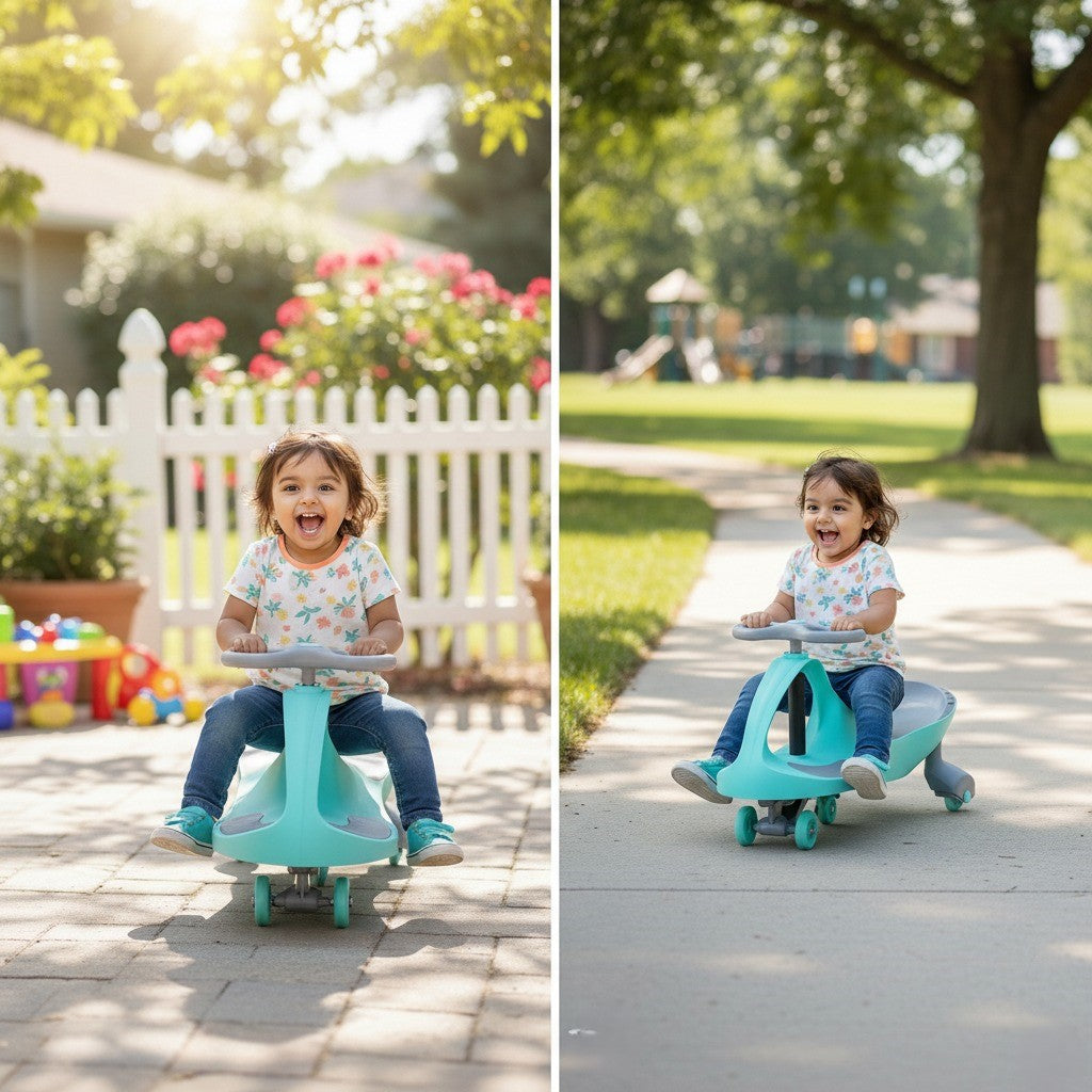 Buzzy Ride-On Swing Car | Premium Toddler Ride-On Toy for 1-3 Year Old