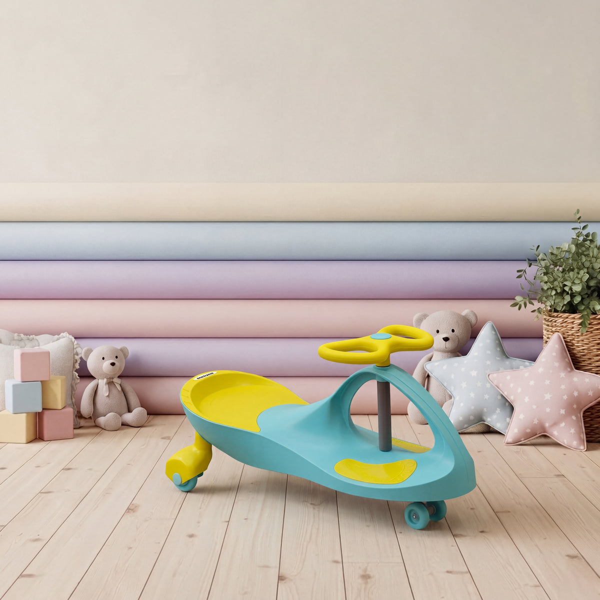 Ride-On Swing Car for Toddlers 1–3 Years – Buzzy