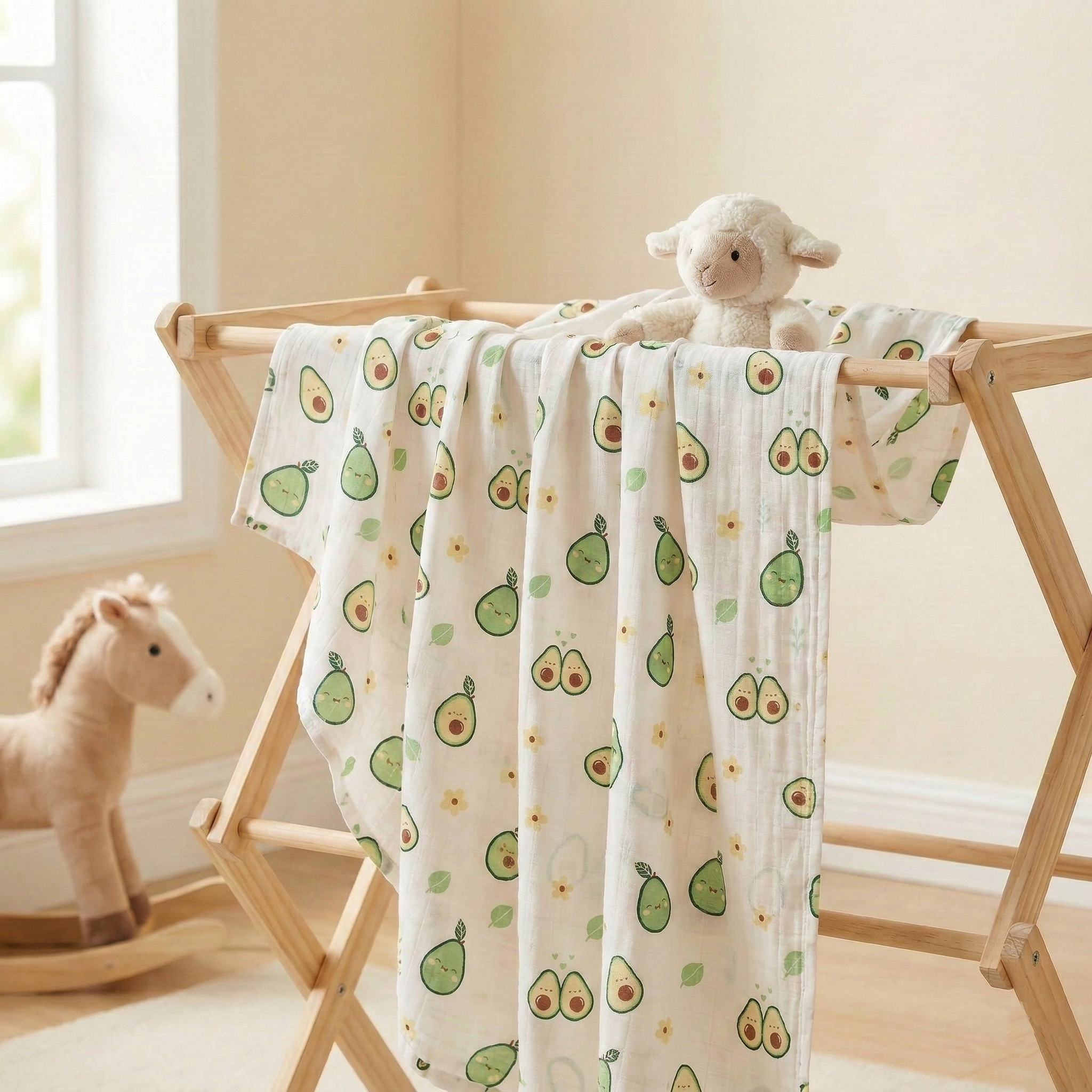 100% Muslin Swaddle Blankets – Pack of 2