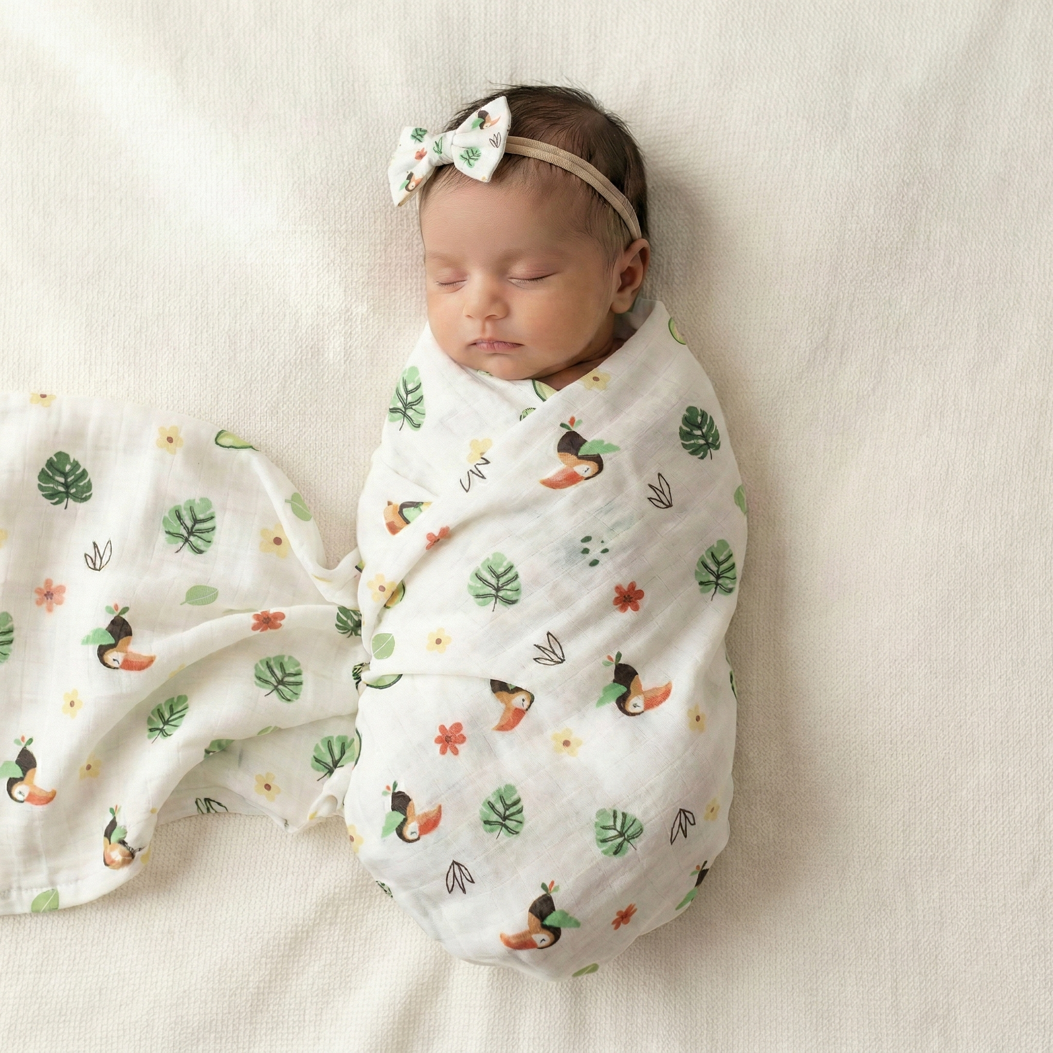 100% Muslin Swaddle Blankets – Pack of 2
