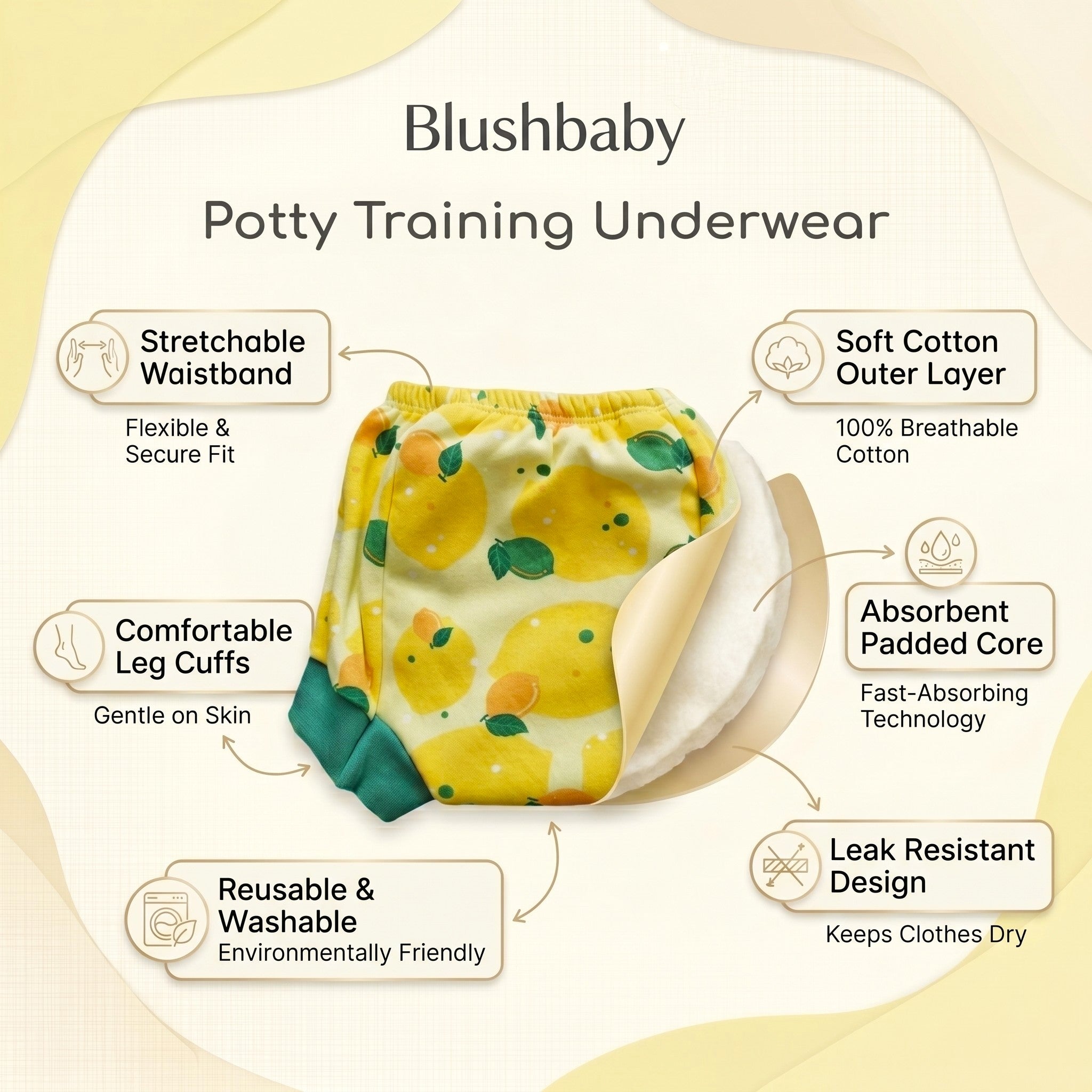 Padded Underwear for Potty Training- Set of 2