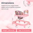 Load image into Gallery viewer, Foldable Baby Walker for 6-18 Months
