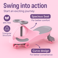 Load image into Gallery viewer, Buzzy Ride-On Swing Car | Premium Toddler Ride-On Toy for 1-3 Year Old

